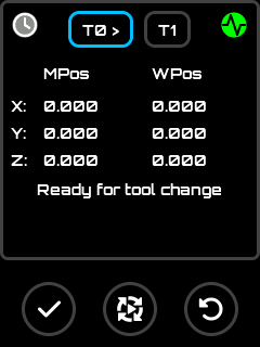 Change Tool Screen
