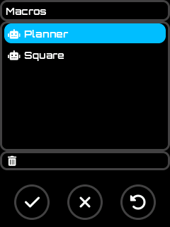 Macros Screen
