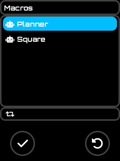 Macros Screen
