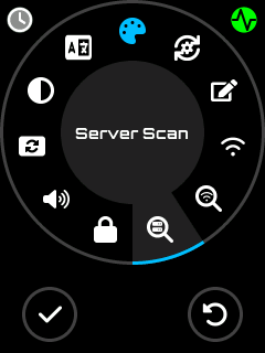 Server Scan Menu