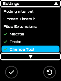 Change Tool Menu