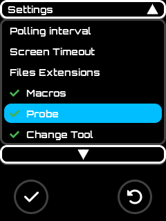 Extensions Menu