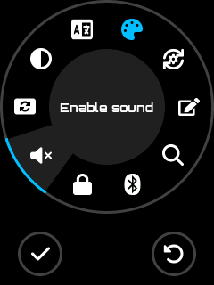 Sound menu