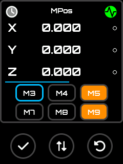 Status Screen control view