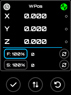 Status Screen WPos