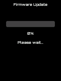 Update Screen - Firmware